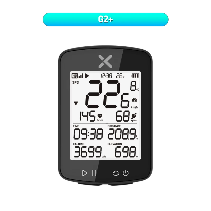 XOSS Wireless GPS Cycling Speedometer - Waterproof ANT+ Smart Bike Computer