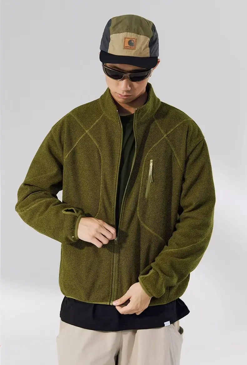 Sianlanhiam 25aw Honeycomb thermal zip-up sweatshirt minimalist urban outdoor gorpcore