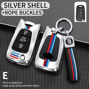 Copertura chiave Auto Flip in lega di zinco per Hyundai I30 IX35 Ceed Picanto Cerato Sportage per Kia Rio 3 K2 K3 K5 Soul Auto Key Shell Fob