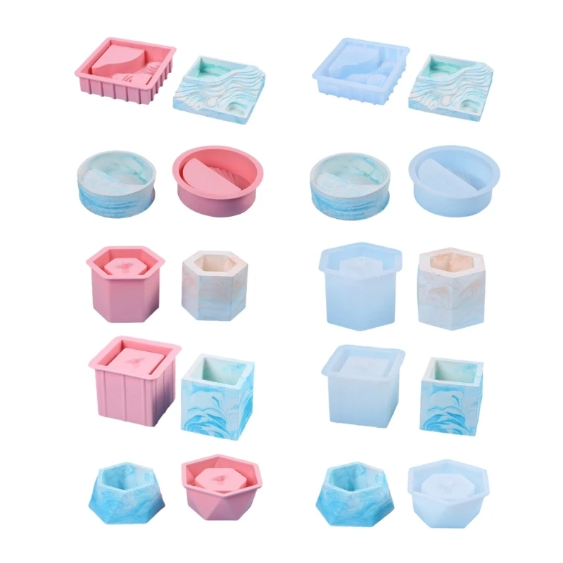 

Силиконовая форма для цветочного горшка, геометрическая форма, форма для изготовления гипса, Прямая поставка