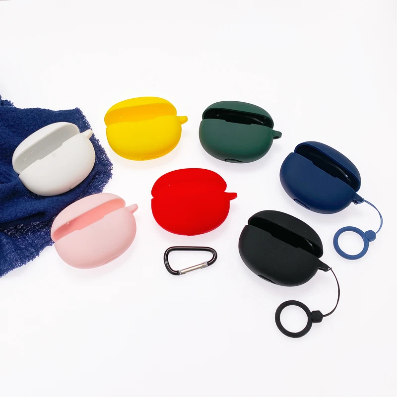 de silicona para oppo free2 / free 2i, con anillo, anticaída, a prueba de golpes, funda protectora para auriculares, accesorios para caja de auriculares| | -