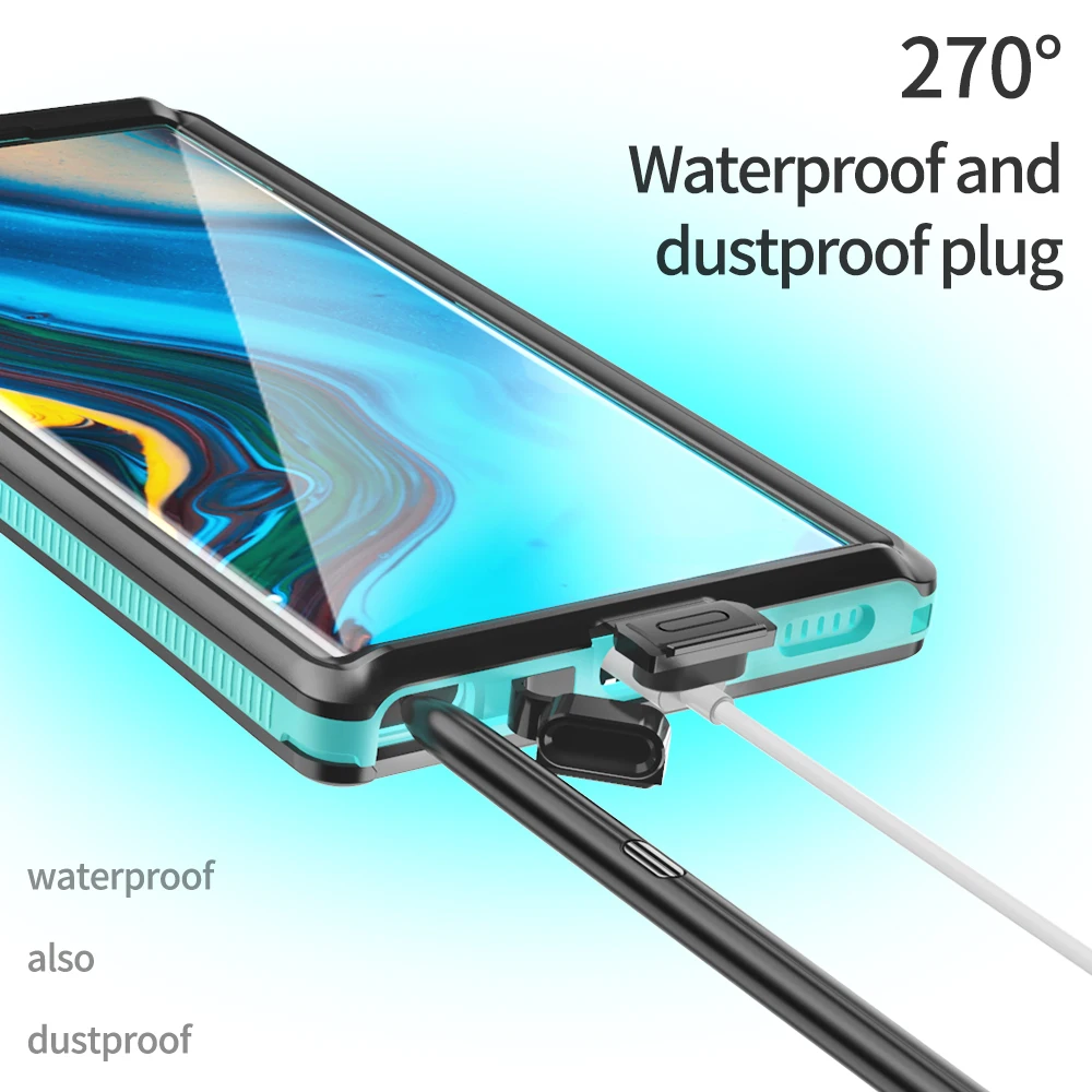 IP68 Waterproof Swimming Outdoor Sports TPU Armor Cover For Samsung Galaxy S22 Ultra Plus Protector Military Case Ploating Strap