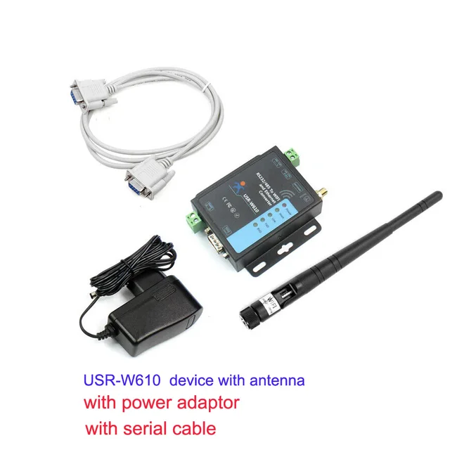 USR-W610 Convertitore Wireless Seriale WiFi Ethernet – RS232/RS485 Con Supporto Modbus TCP/UDP, WatchDog E Trasmissione Trasparente