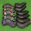 11 Golf Club Head Covers, Faux Leather, Durable, Soft Golf Club Head Covers, Magnet Closed Design, Golf Accessories 6