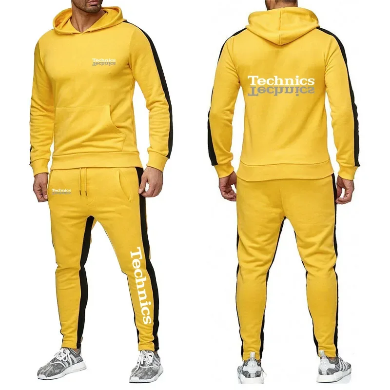 

Technics 2024 Men's Dj 1200 Turntable Music New 2 Pieces Tracksuits Sweatshirts Pullover Hoodies Sportwear Suits Casual Clothes