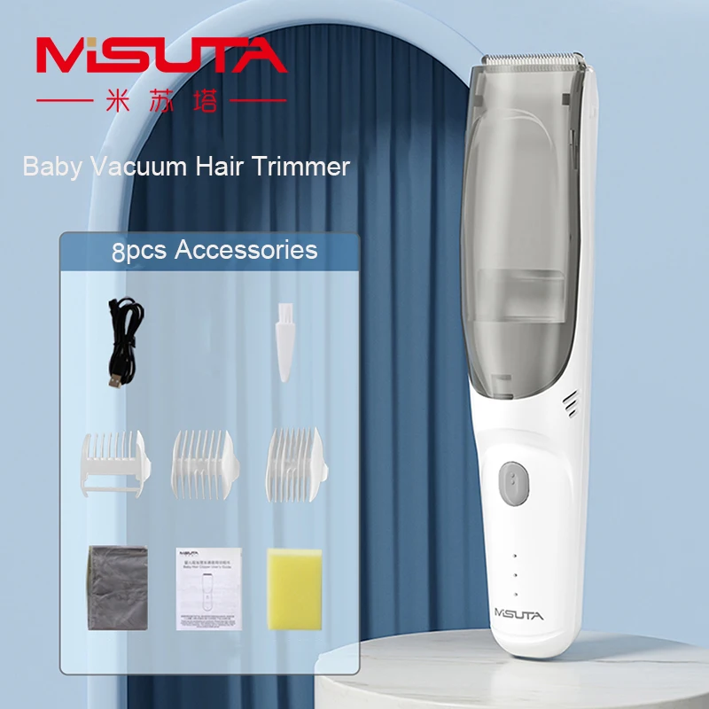 Baby Hair Trimmer USB Charging Battery Inside Children Hair Clipper Waterproof Material Quiet Voice Electric Hair Cutter