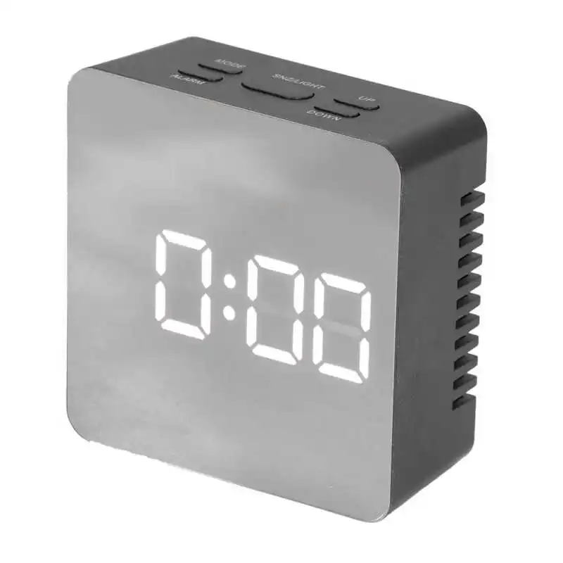 Mirror Clock Ultra Silence Alarm Clock for Office for Bedroom