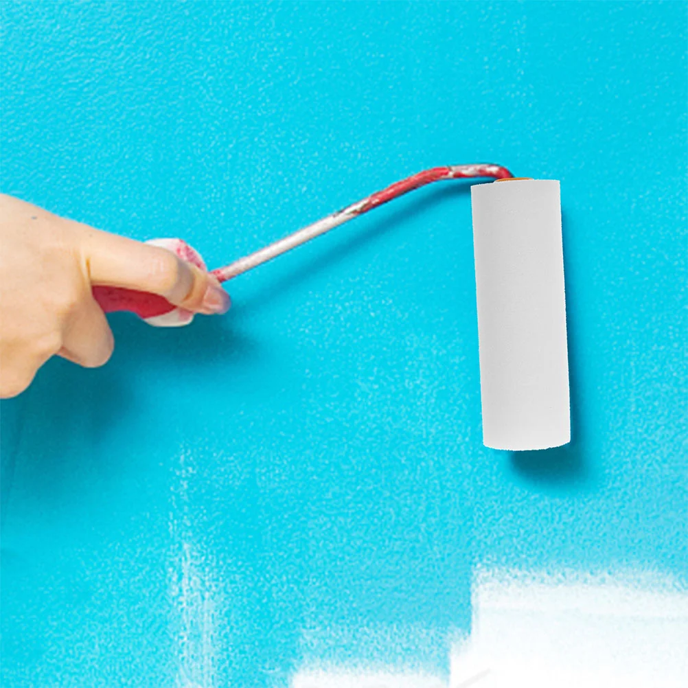 6 Pcs Paint Roller Tool for Painting Supplies Sponge Brush House Painters Rollers White Improvement Wall