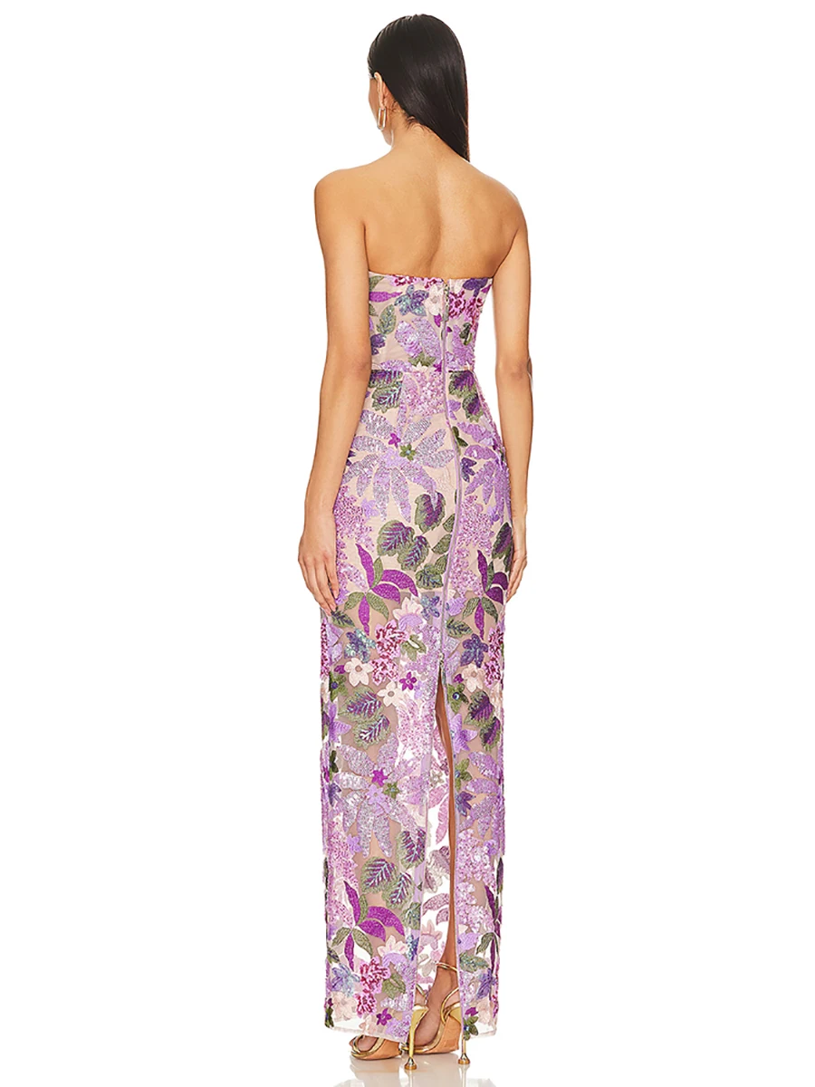 knee length dresses for ladies Karina Sequin Maxi Dress main image 0