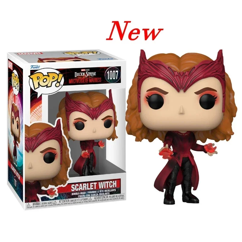 thumbnail image 1 of 2025 Funko Pop New Arrival Disney Wanda Vision Series #1007 Scarlet Witch #823 Modelo de decoración de juguete limitado para regalo de cumpleaños, 1 of 5