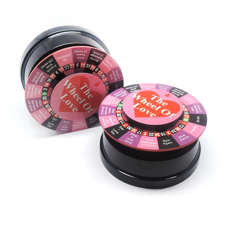 

Wheel of Love Wheel of Fortune With 17 Ways for Playing Games Portable Party Game Gift Set Bundle Adult Board Game