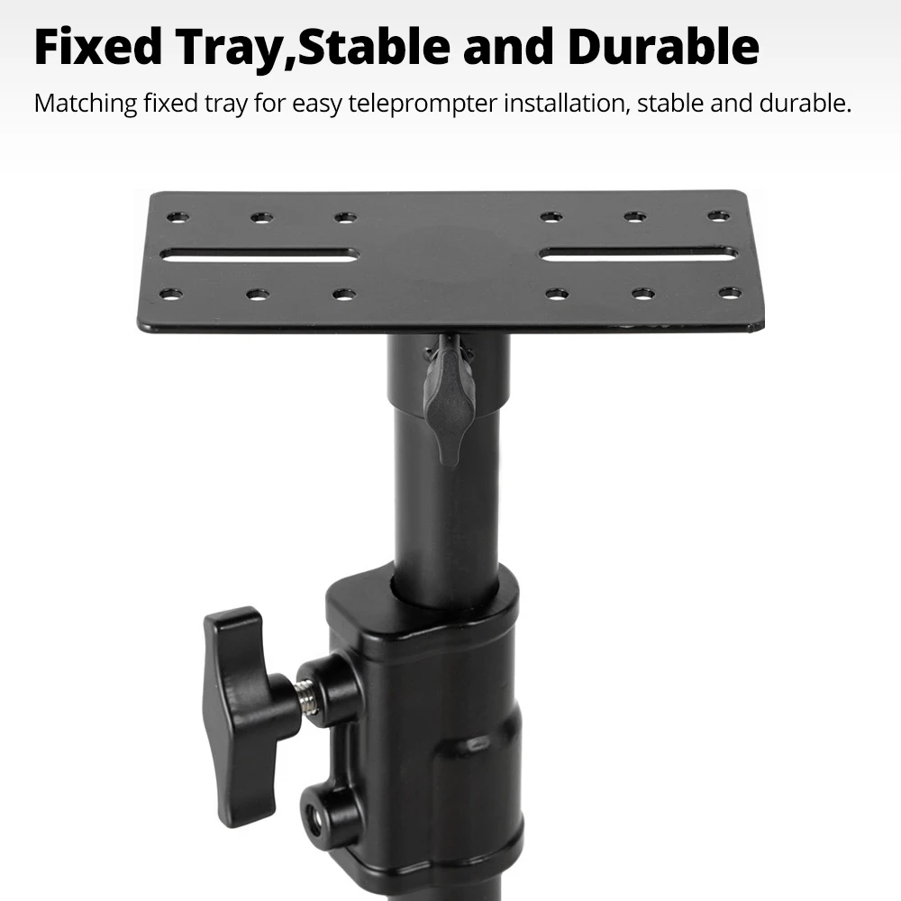 Teleprompter bracket AL140 wheeled light frame for live streaming T22 teleprompter board retracted folded and thickened tripod