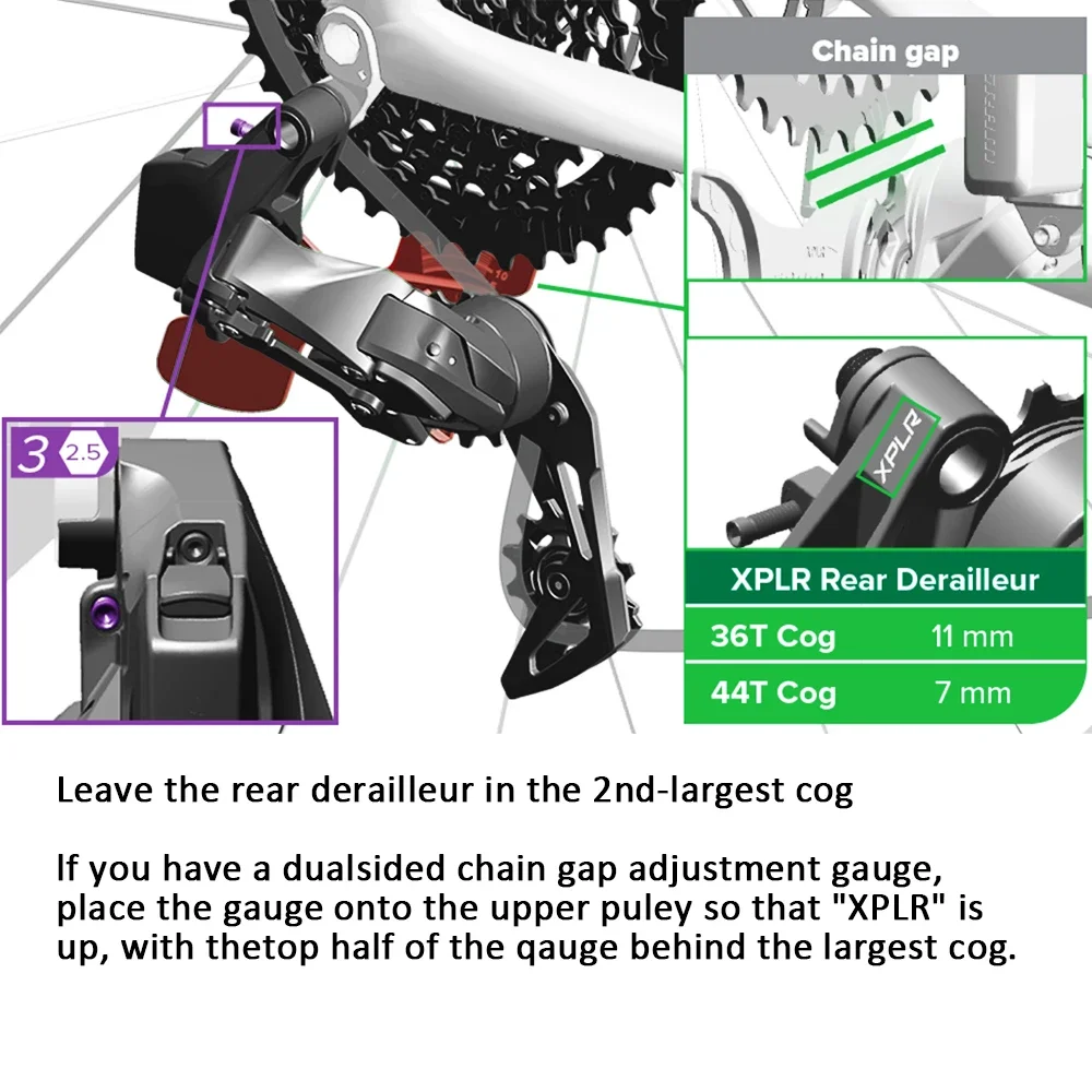 Red Sram Axs Sram Chain Gap Tool 12 Speed Bike B Gap Adjustment Tool For  SRAM