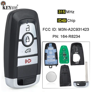 Keyforkess 315MHz ID49 Chip ID FCC: M3N-A2C931423 P/N: 164-R8234 portachiavi intelligente per auto a distanza senza chiave per Ford Transit Connect 2019-2022