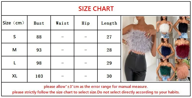 corset t shirt 2022 Summer New Unique Sexy Fluffy Furry Tube Top Female Personality All-match Feather Decoration Sleeveless Vest Top camisole bra