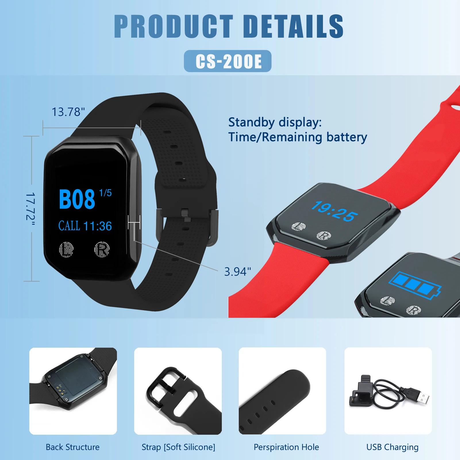 ساعة مناداة نظام الاتصال اللاسلكي مقدم الرعاية الن...