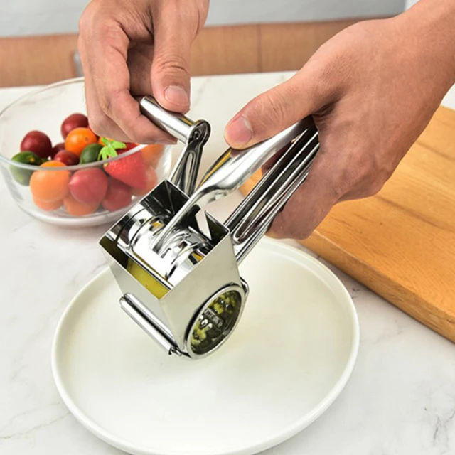 Stainless Steel Cheese Grater, Chopper, Vegetable Shredder Salad Slicer  Multi-use Hand Grater Grinde