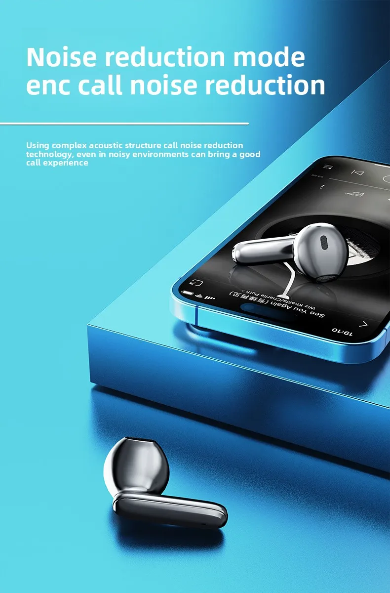 Hot-Selling Bluetooth Earphones6Mai Noise Cancelling Sports Semi-In-Ear Wireless