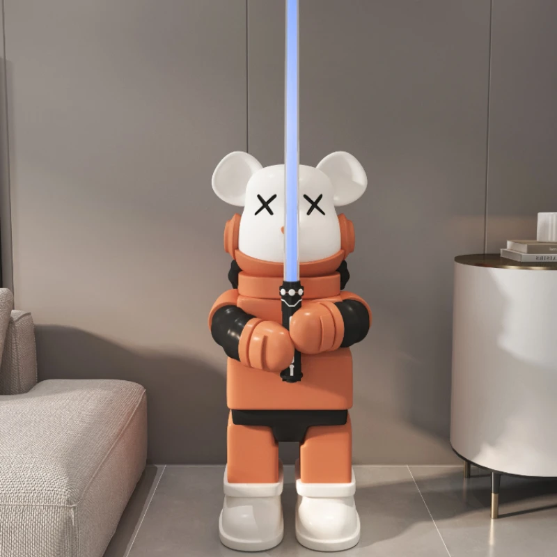 

Trendy lightsaber, violent bear, large decoration, living room, light luxury, high-end home, TV cabinet, esports room, doll