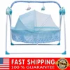 Portable Electric Baby Cradle Crib Auto-Swing Bassinet  Rocking Cot Infant Baby Sleeping Bed&Music 1