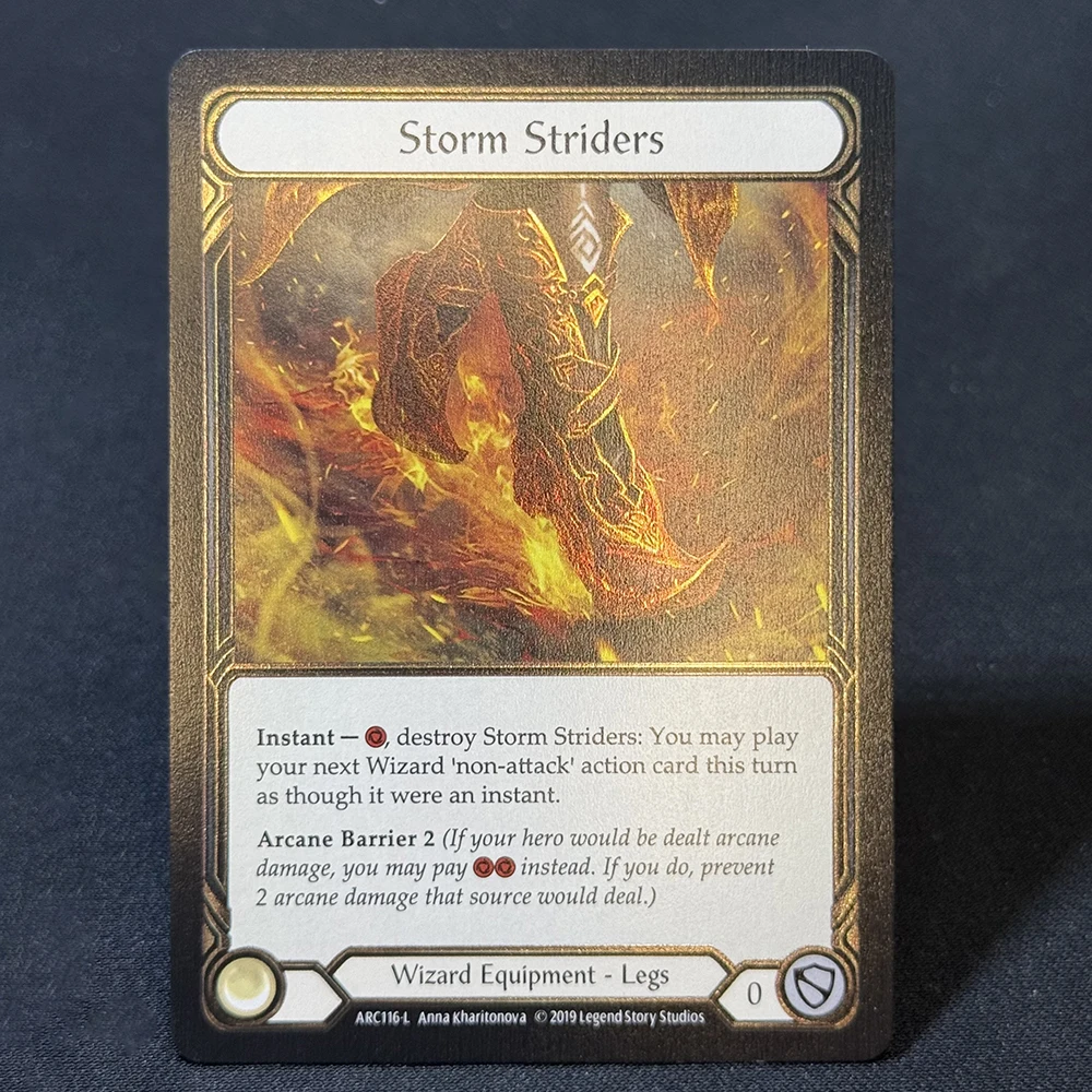 FAB Cold Foil Proxy Card Runechant Seismic Surge Uzuri Will of