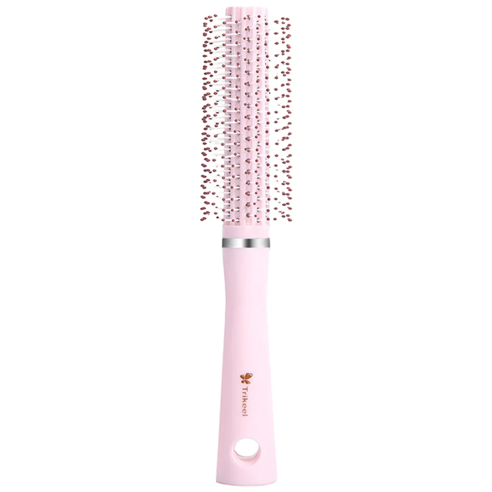 Hair Brush Portable Blow Drying Roller for Styling Hairbrush Round Pink Comb Women and