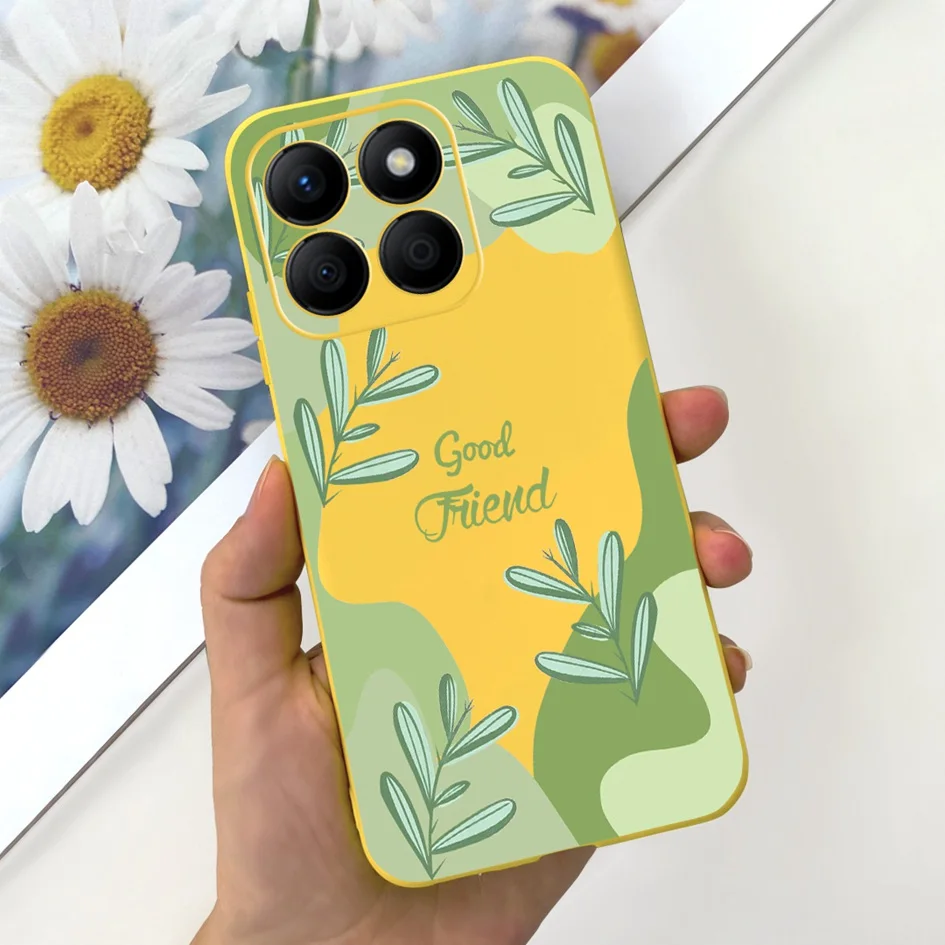 Lovely Heart and Floral Painted Soft Bumper Case