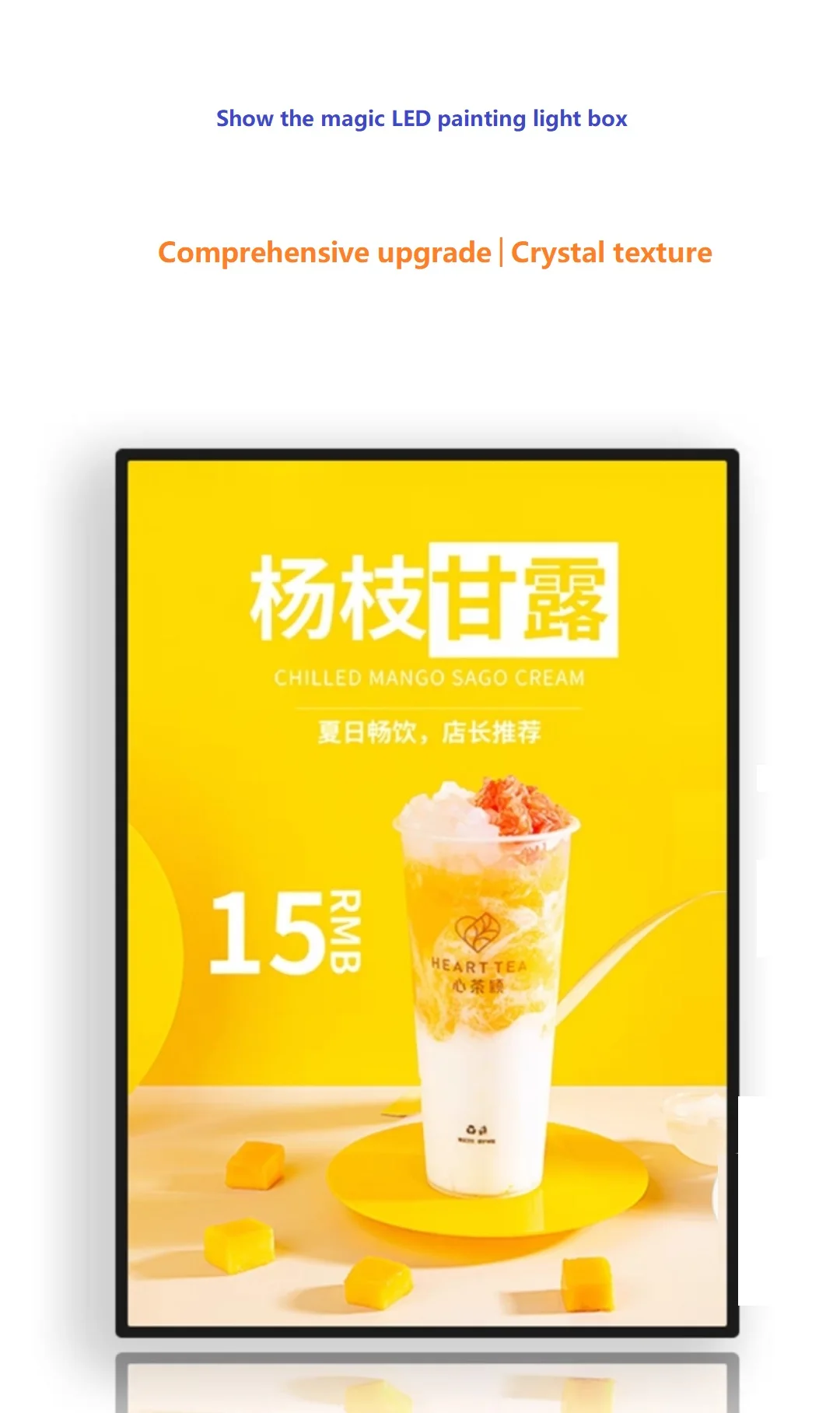 Description Picture 4 of item2023 New A4 Light Box LED Drawing Ad Memu 0.9CM Super Thin Board Exchangable Inner Film Poster Easily HD High Bright Magic Tool