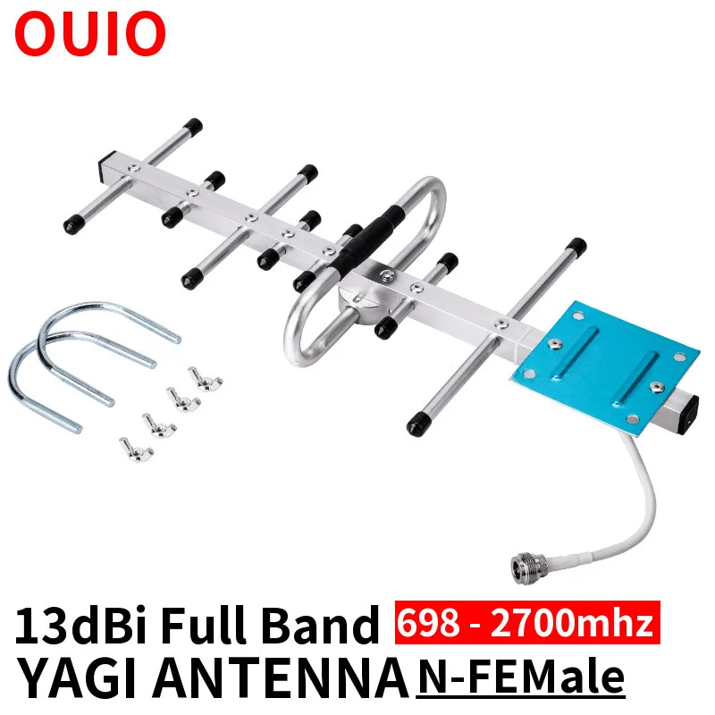 Antenna signal booster 4g antenna lte antenna OUIO Yagi antenna 13dbi for cellular amplifier LTE 4g enhance gsm 2g 3g 4g network mobile signal repeater antenna 698-2700mhz