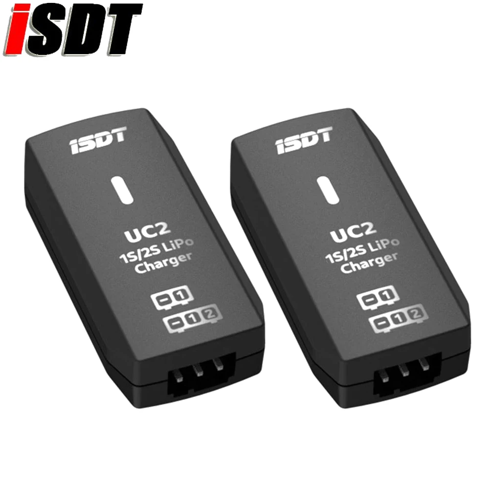 ISDT UC2 1S/2S LiPo Smart Battery Balance Charger USB Type-C Input Port XH2.54 Balance Port Direct Charger 6