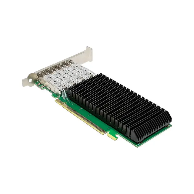 Четырехпортовый 25 Гб PCIe x16 сетевая карта NIC Ethernet адаптер на основе Intel E810 чип с низким профилем RDMA 5