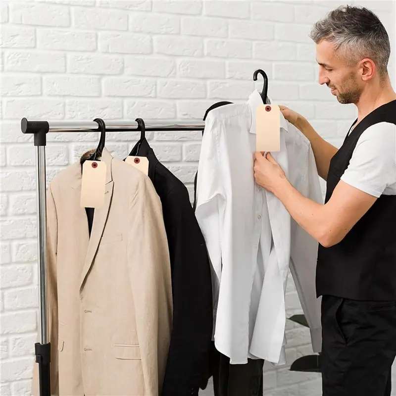 스마트-800개 와이어 태그, 빈 배송 태그, 와이어 마닐라 태그 라벨, 강화된 구멍과 금속 와이어가 있는 걸이 태그