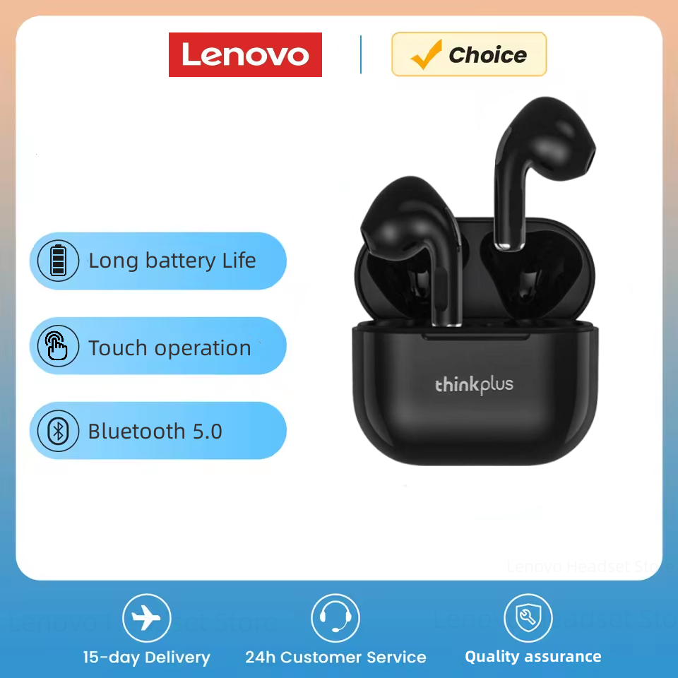 Choice Lenovo LP40  Wireless Bluetooth V5.0 Earphones Low Latency Gaming Sports Earbuds Mini Light Weight Headphones brand-new