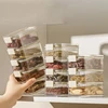 Stackable Spice Storage Boxes Plastic Seasoning Jar Multi-Layer Food Container Crisper Cereal Coffee Beans Sealed Organizers 1