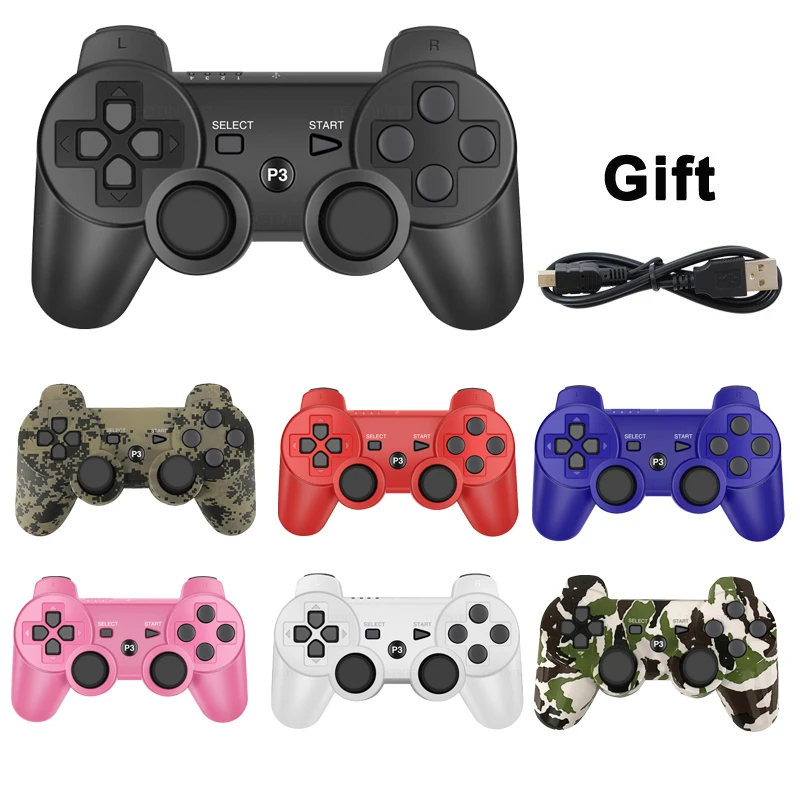 For Sony Ps3 Controller Support Bluetooth Wireless For Ps3 Gamepad For Play  Station 3 Joystick Console For Ps3 Controle For Pc - Gamepads - AliExpress