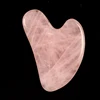 Heart Guasha Stone Face Rose Quartz Jade Massage Tool Chin Nose Lifting Firming Scraping Board Massage Facial Health Care Skin 4
