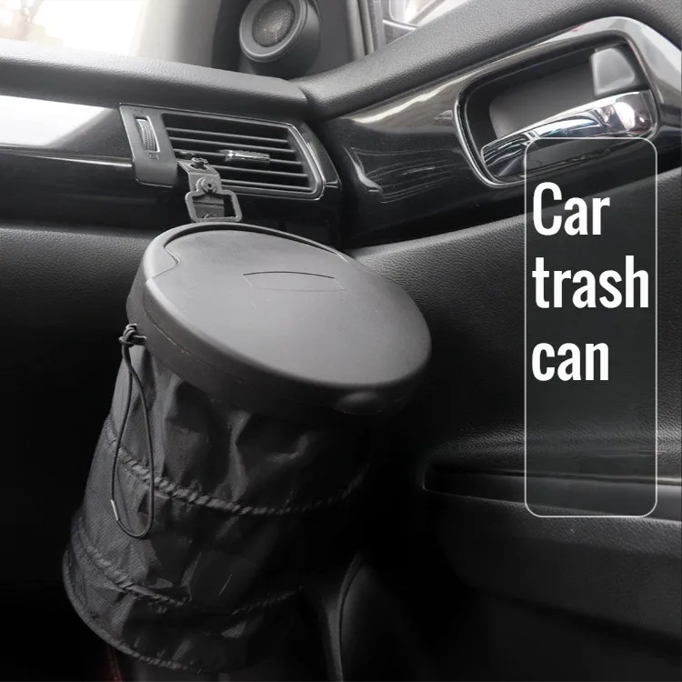 CarfriendCarTrashCanFoldableHangingCreativeFunctionwithCoverCarBackseatStorage