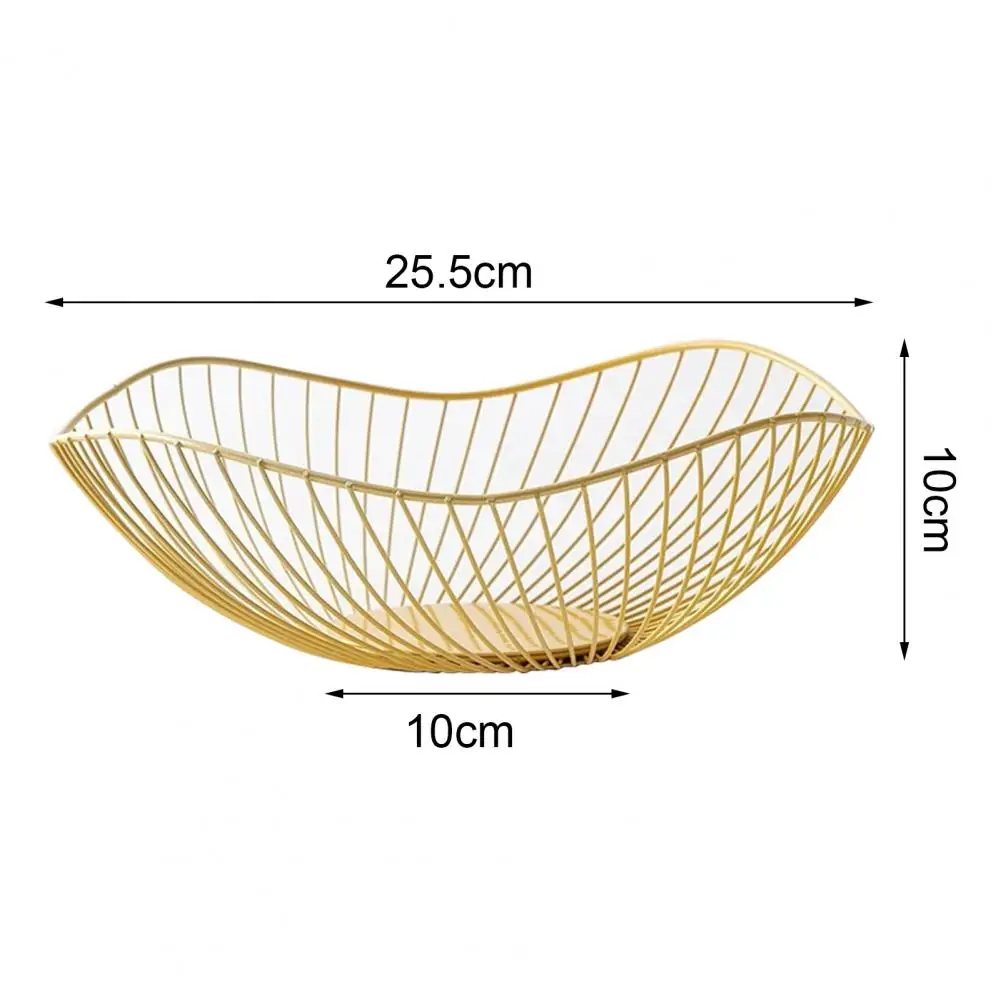 Fruit Basket Large Capacity Exquisite Multi-purpose Kitchen Eggs Dessert Holder Metal Snack Bread Vegetable Storage Drain Basket