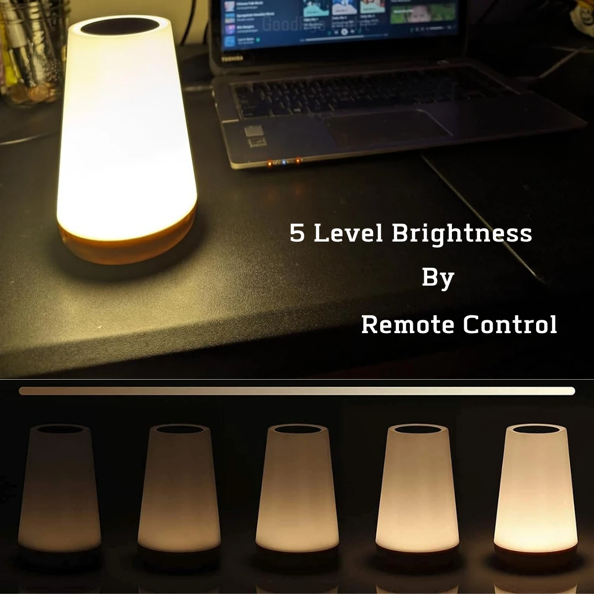 Description Picture 6 of itemRGB Timable Kids Night Lamp with Remote Control Bedroom Nightstand LED Table Lamp Touch Lighting Bedtime Lighting Night Lights