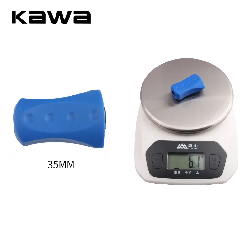 Kawa 1pc Fishing Reel Handle Knob Rubber Material Knob Length 35.5mm Weight 6g/pc Fishing Reel Accessory,
