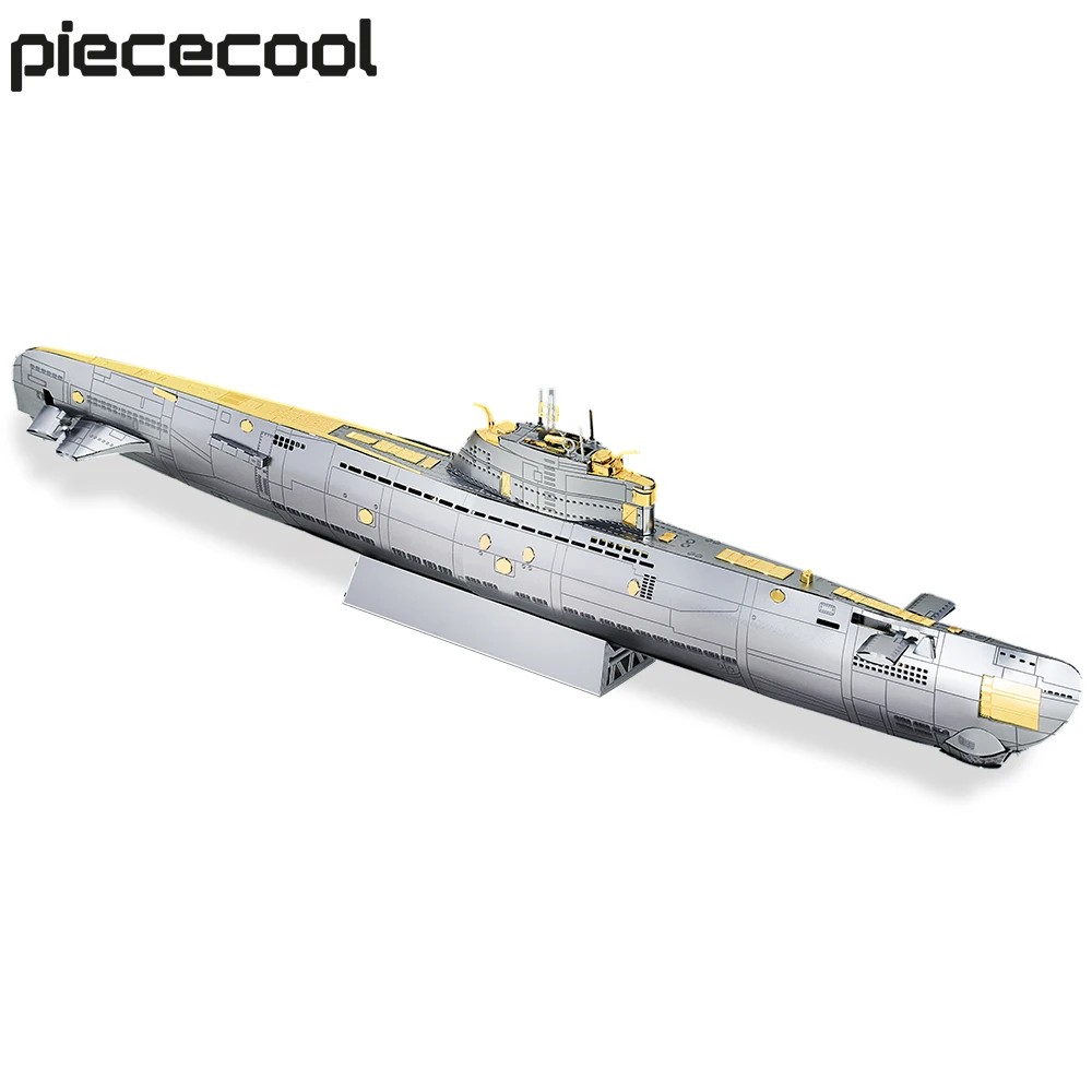 

Piececool 3D Metal Puzzle Submarine Model Building Kits DIY Toy for Adult Jigsaw Brain Teaser for Teen