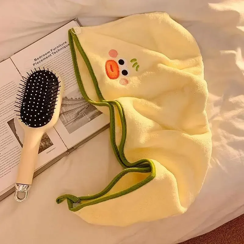 Soft Coral Fleece Quick Dry Hair Towel Cap