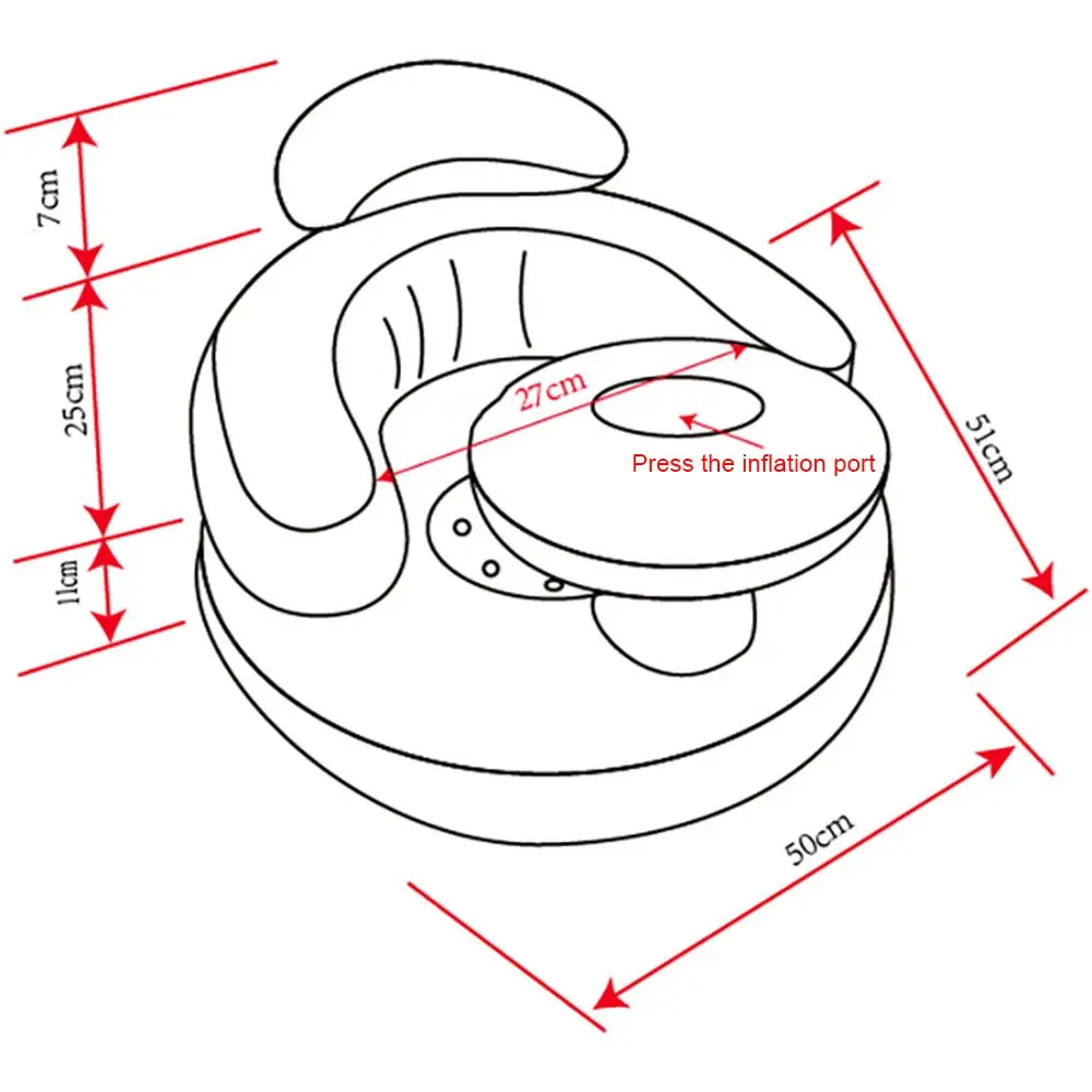 Multifunctional Bathroom Gifts for Feeding Resting Kids Sofa Baby Chair Seat Inflated Toys Inflatable Chair 5