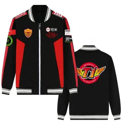 Game LOL World Champion SKT T1 Team Players Uniforms Faker Game