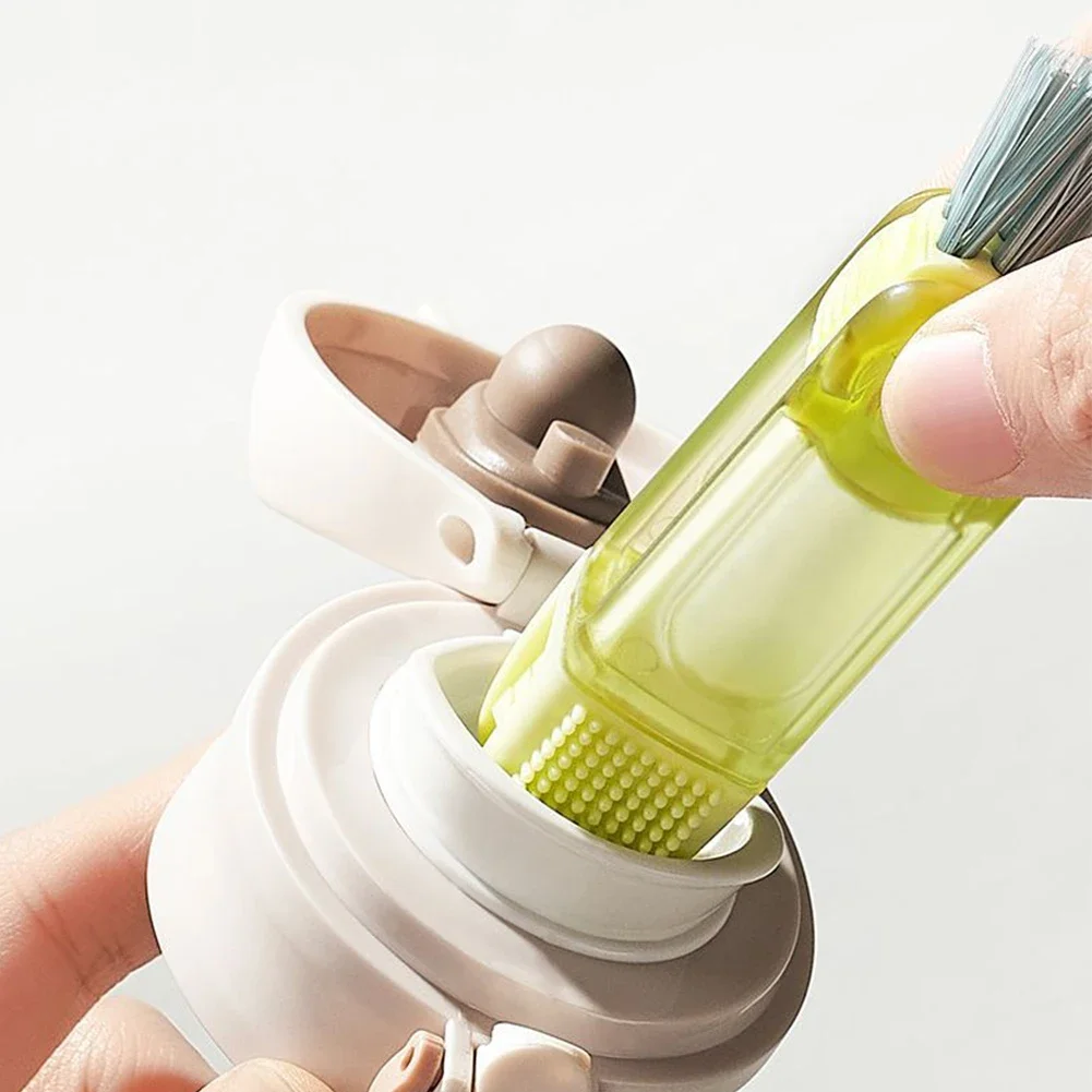 3 In 1 Multifunctional Tiny Bottle Cup Lid Detail Brush Straw Cleaner Tools Household Kitchen Cleaning Tool_voghion.com