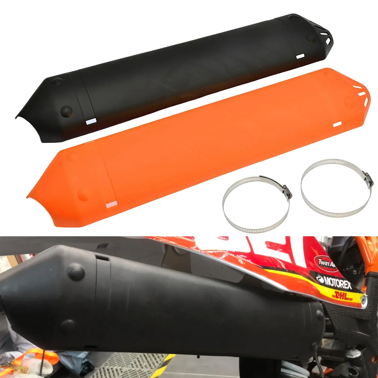 Motorcycle 2024 Heat Shield Exhaust Protective Cover For KTM EXC 250 300 TPI XC XC-W For Husqvarna TE250 TE300 2T 2020 2022 2023