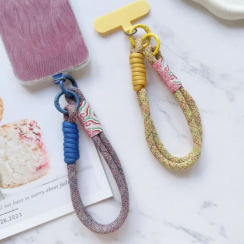 Artisanal Handwoven Decorative Wrist Lanyard and Pendant