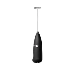Compact Wireless Electric Milk Frother and Handheld Whisk Mixer (Black)