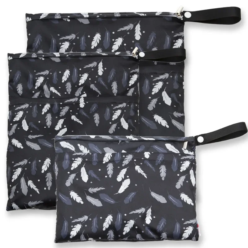 

30.5*39cm Double Zipper Diaper Bag Baby Accessories Waterproof Dry Bag Waterproof and Dustproof Mammy Bag Bolsas De Pañales