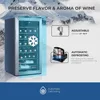 Inch Compressor Wine Cooler, 28 Bottle Wine Refrigerator with Stainless Steel Tempered Glass Door for Red, White or Champagne 4